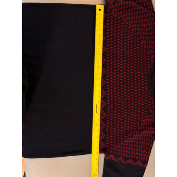 Goodthreads Mens XL Lambswool Sweater Red & Navy Fair Isle Pattern - Picture 5 of 9